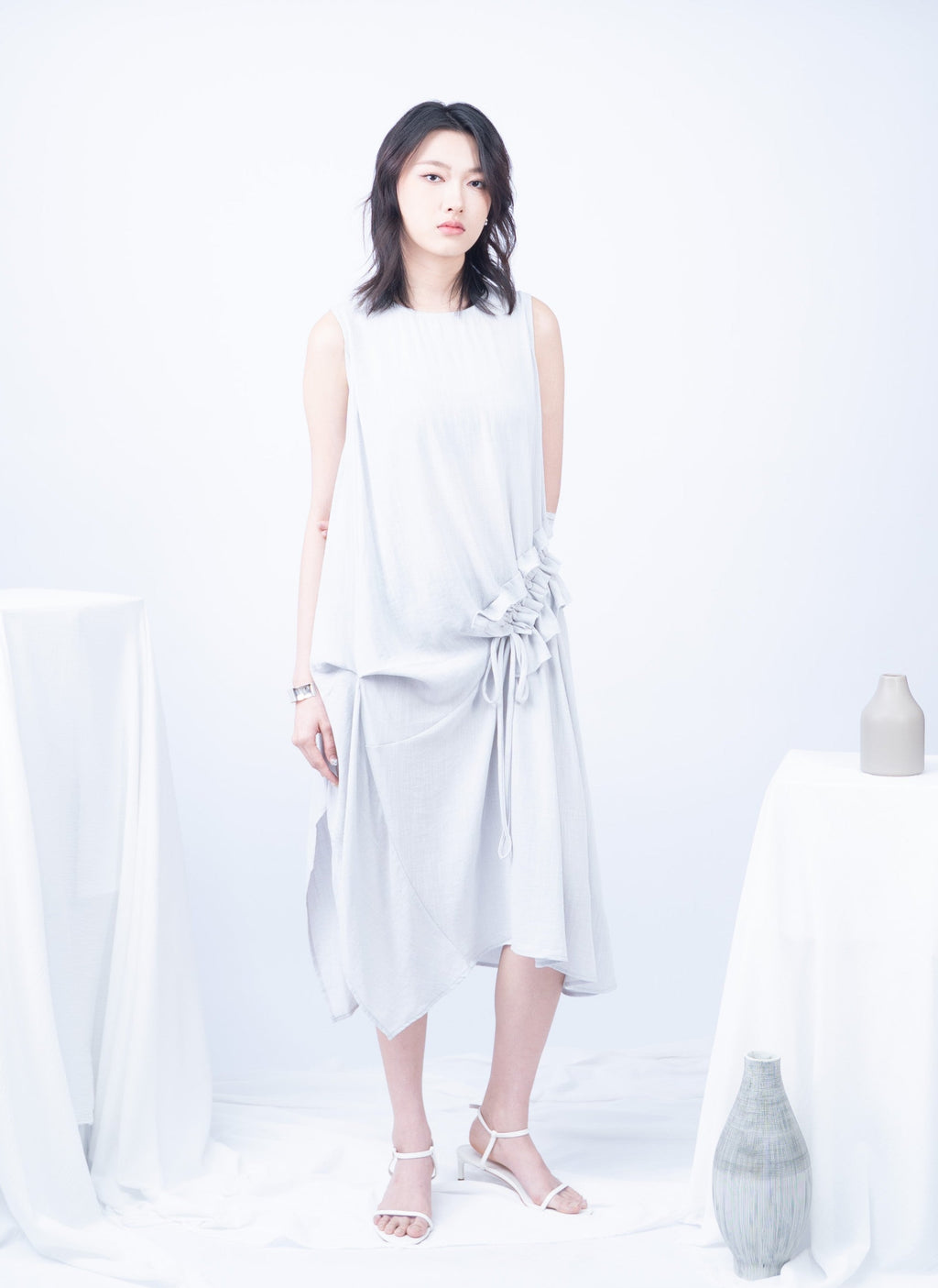 Astrid  Front Tie Flare Dress