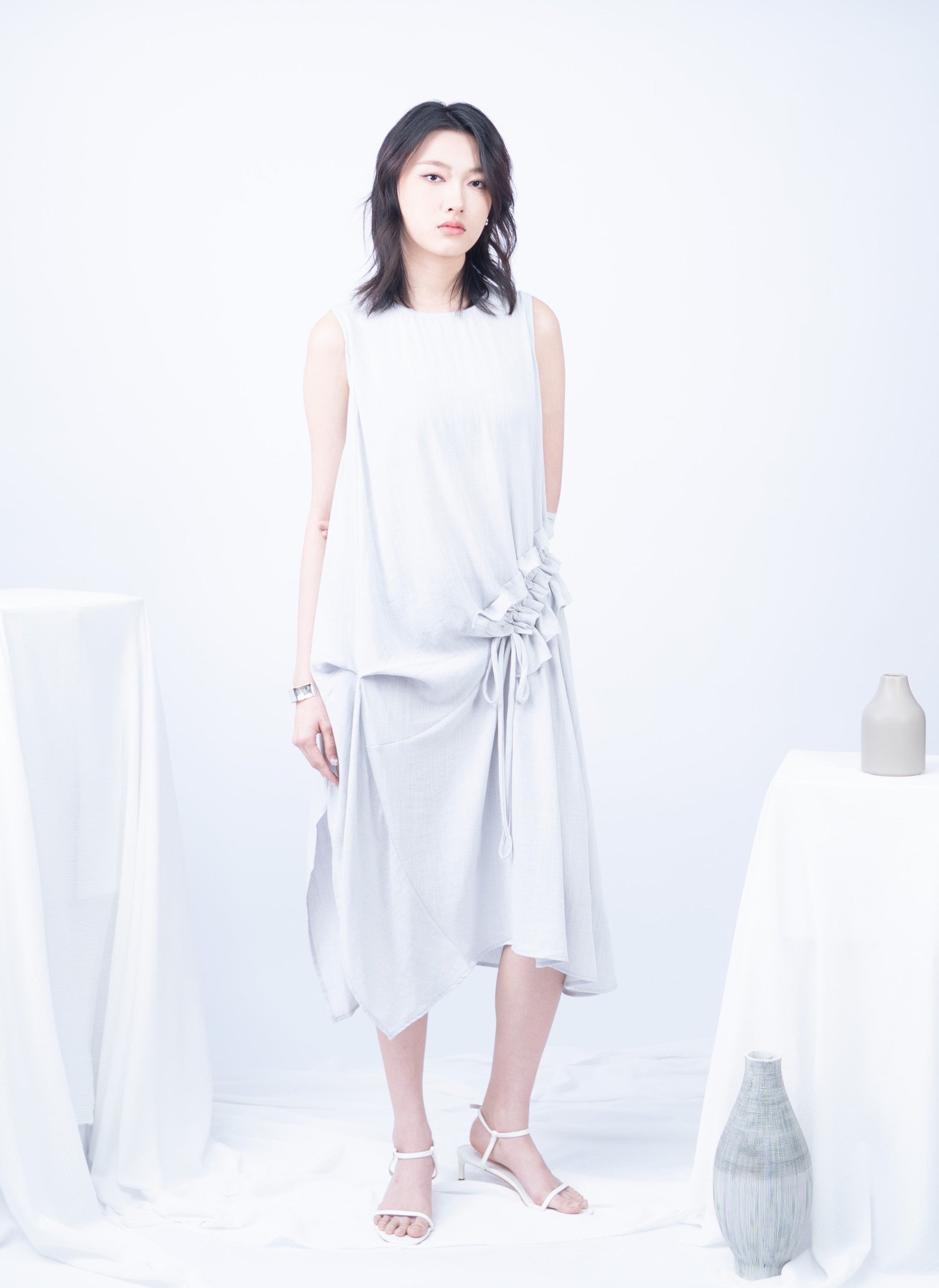 Astrid  Front Tie Flare Dress