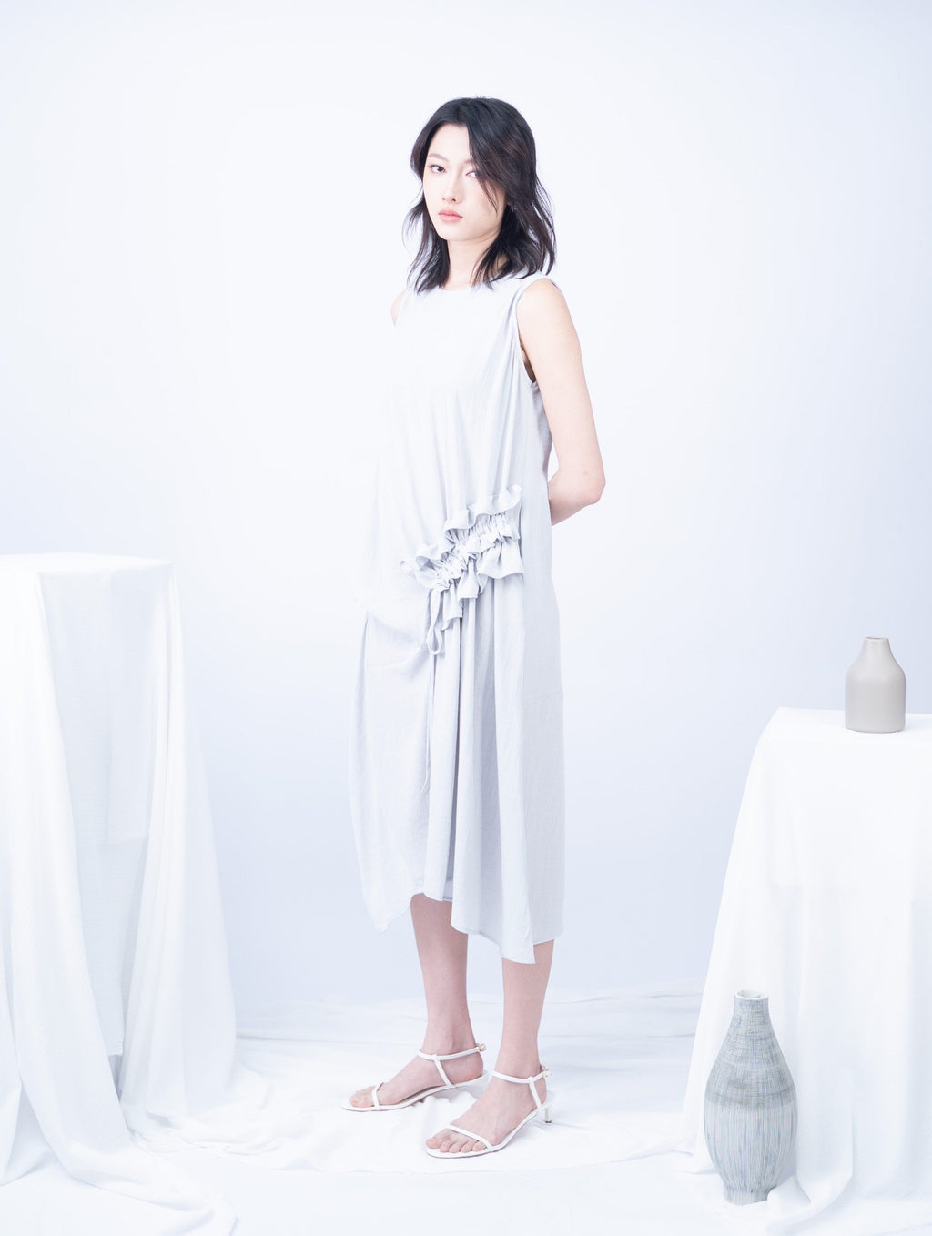 Astrid  Front Tie Flare Dress
