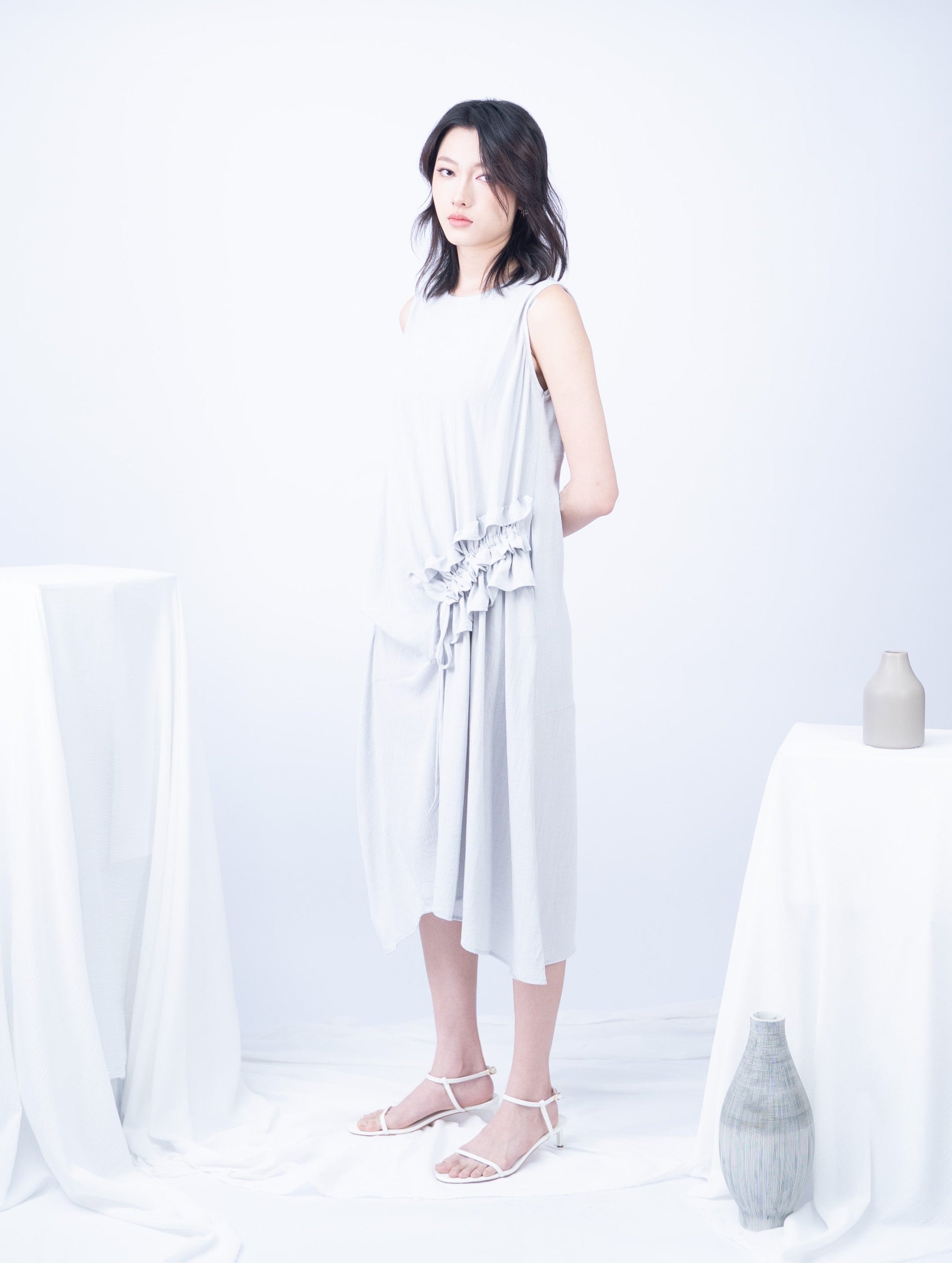 Astrid  Front Tie Flare Dress