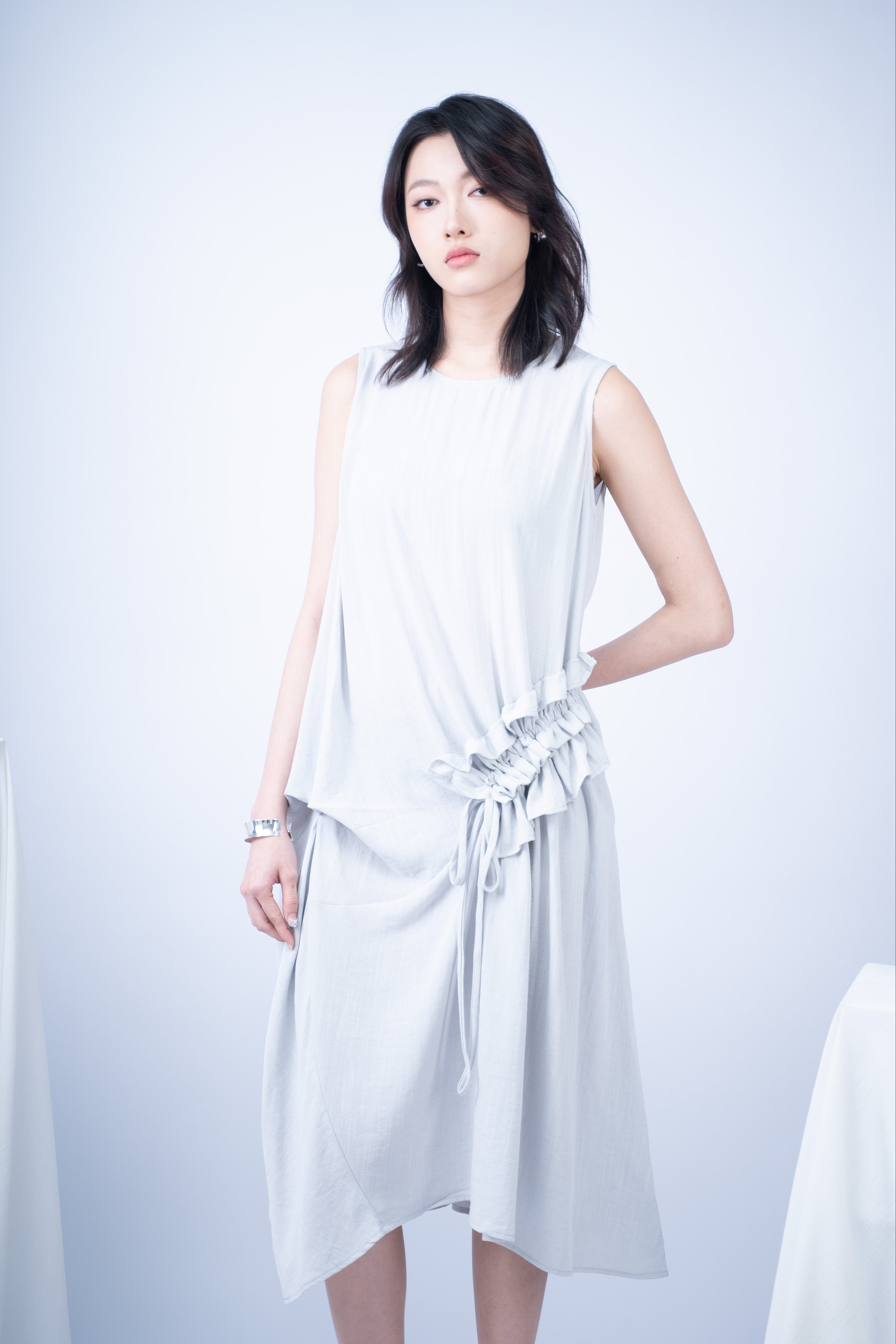 Astrid  Front Tie Flare Dress