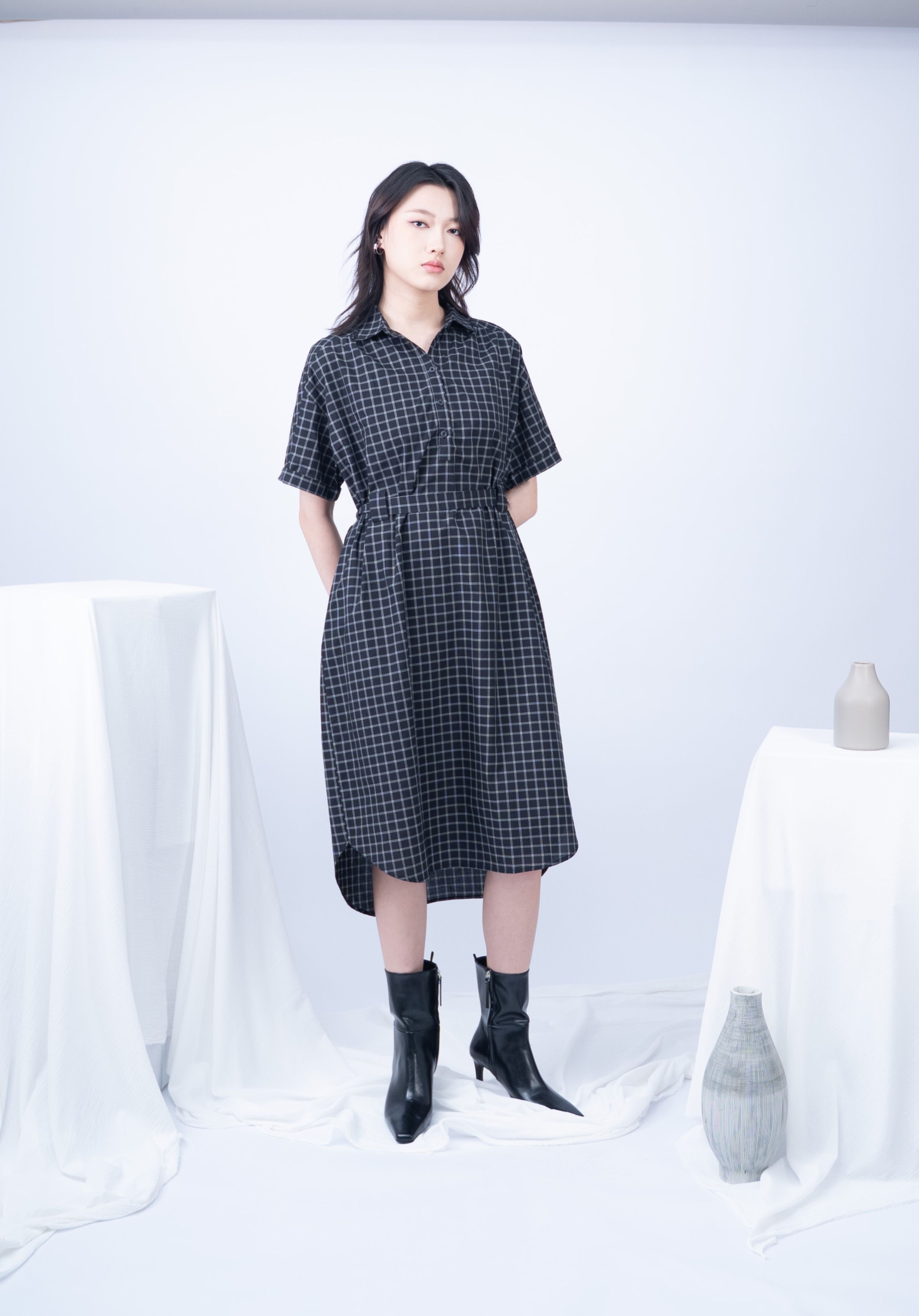 Oslo Checked Dress