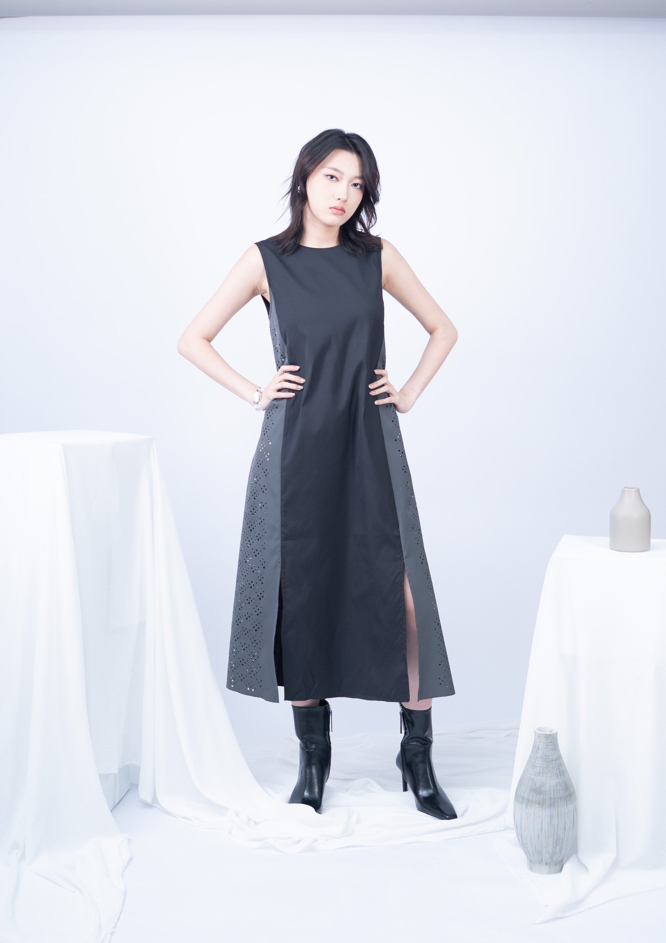 Purdie Laser Cut Maxi Dress