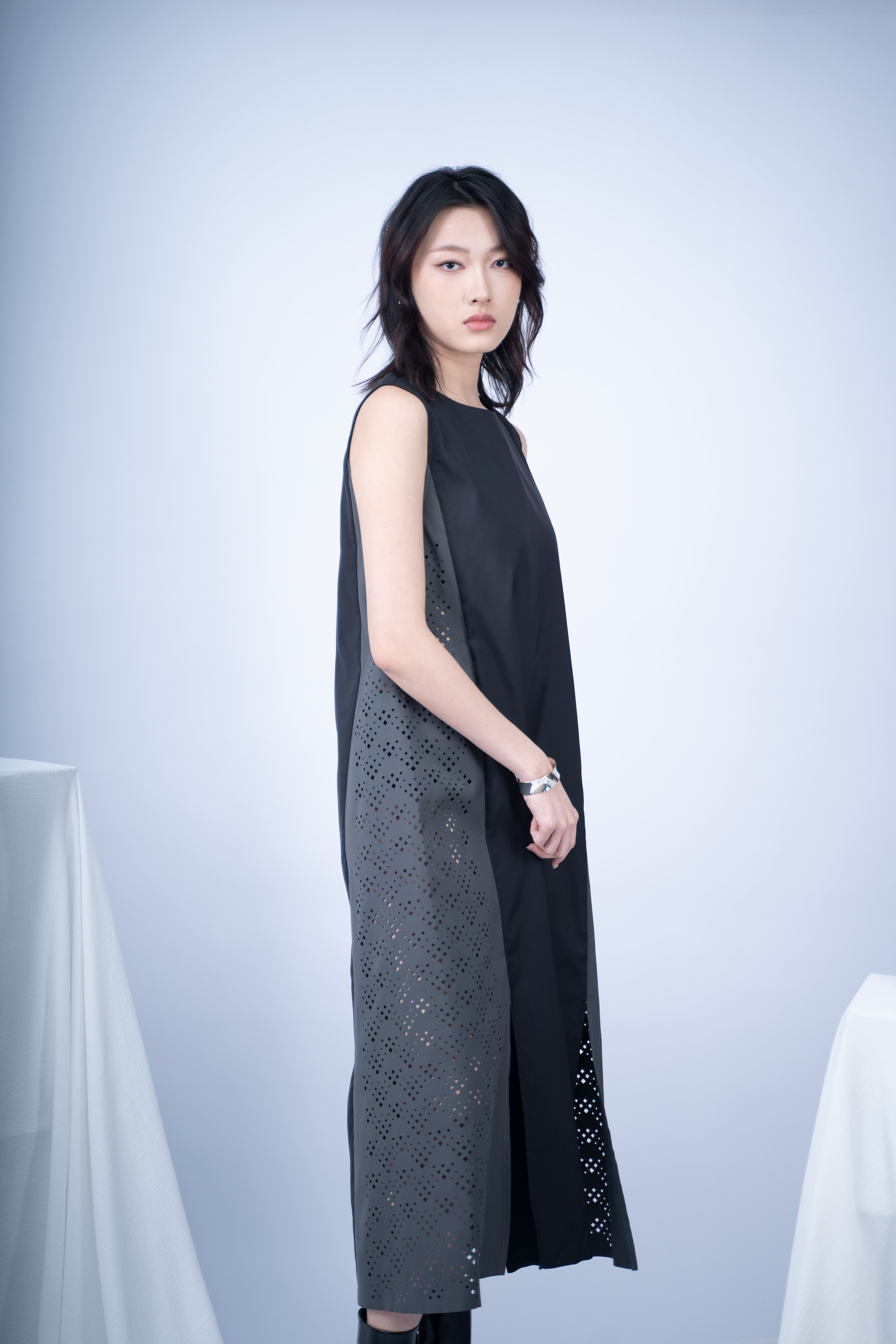 Purdie Laser Cut Maxi Dress
