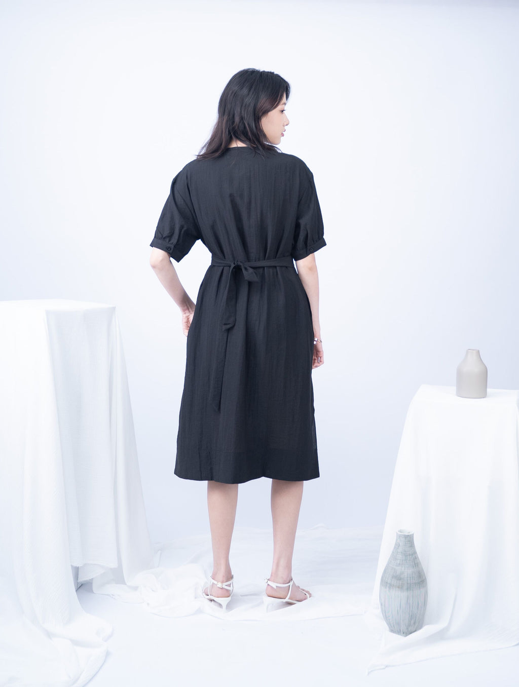Rhea Front Zipper Dress