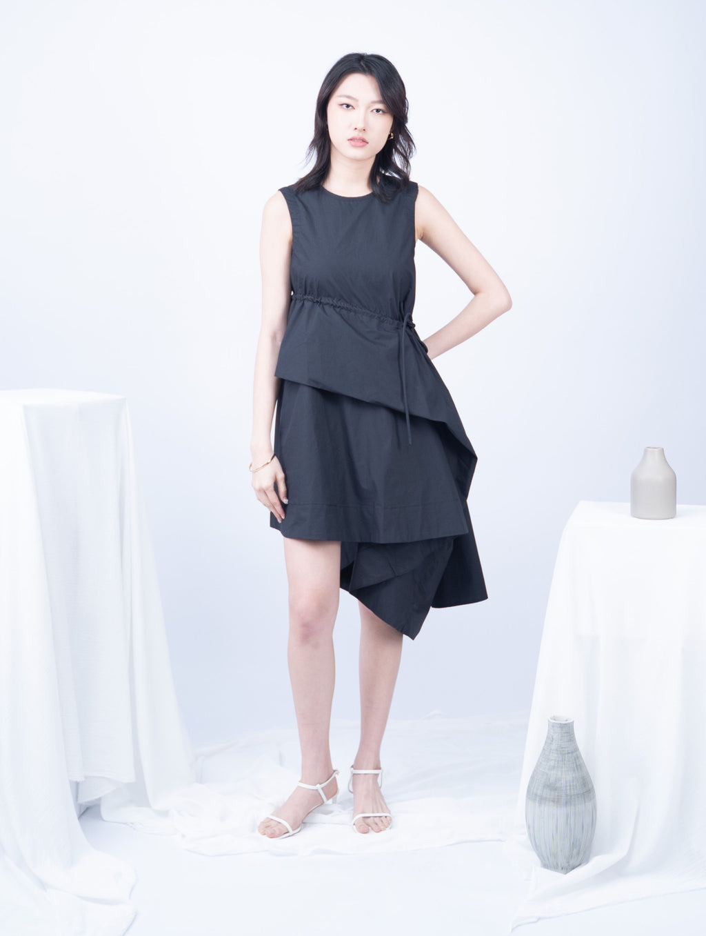 Jobeth Tie Front Cut Dress