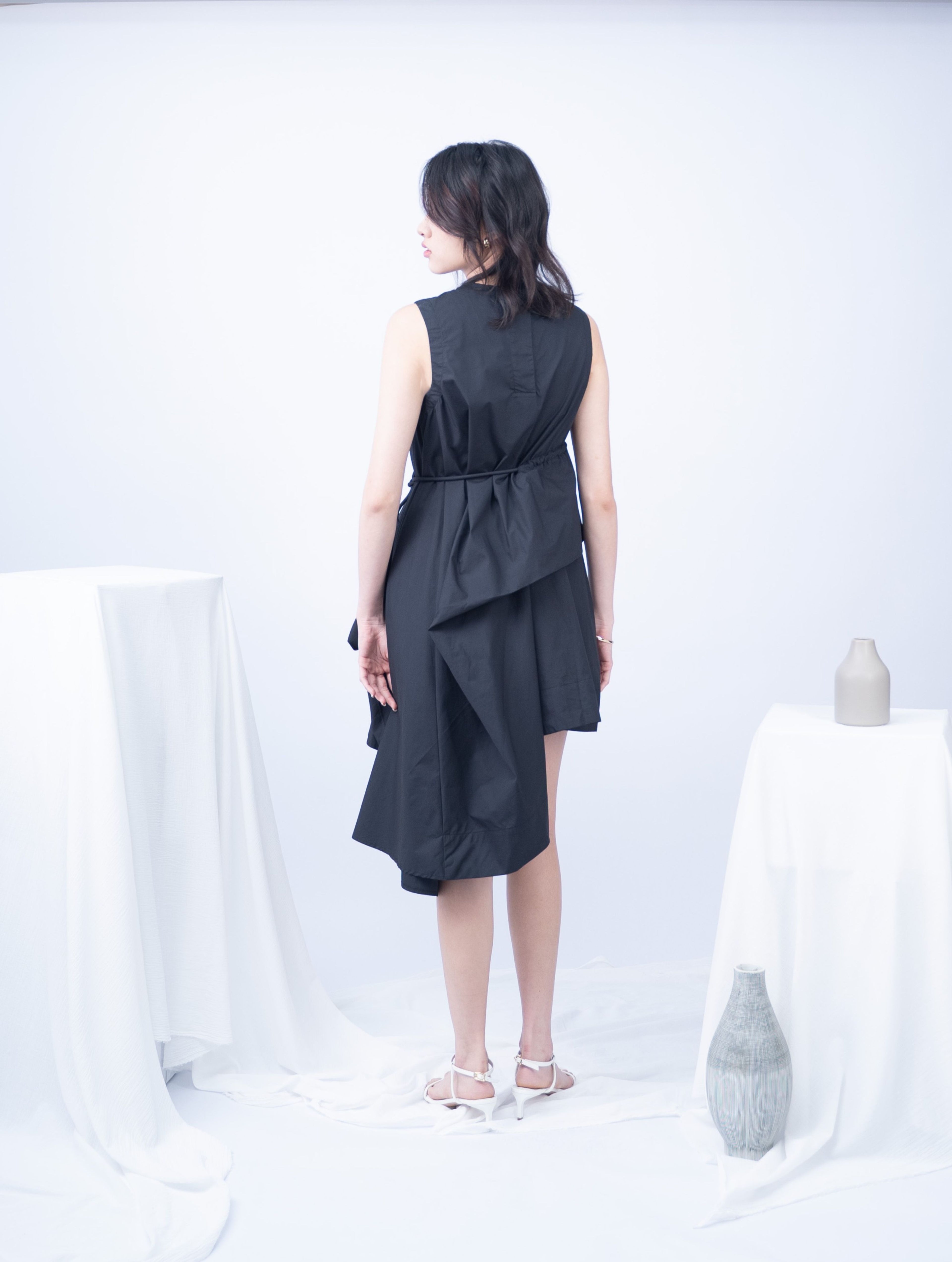 Jobeth Tie Front Cut Dress