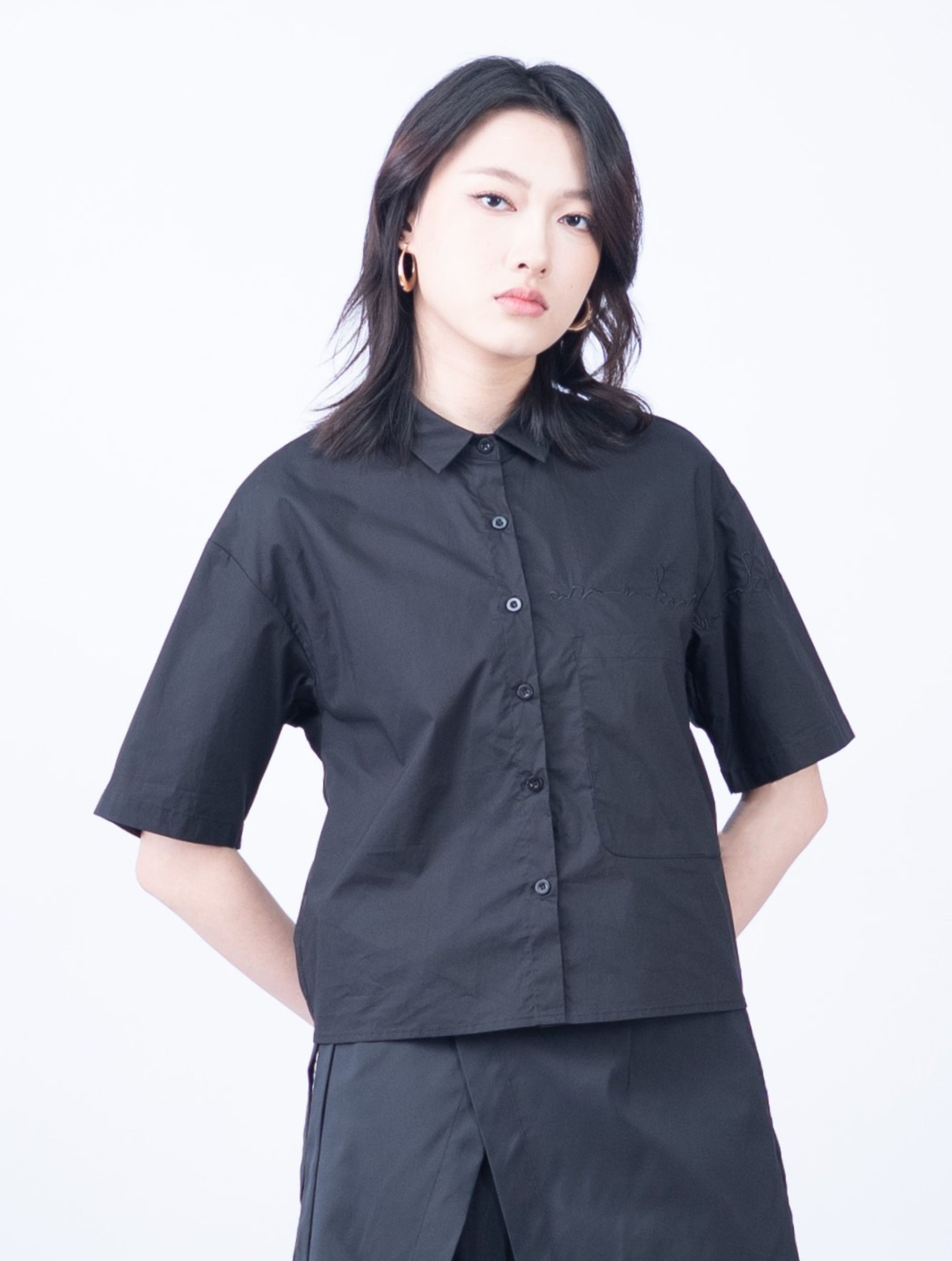 Torin Embroidery Short Sleeve Top