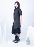 Karaugh The Front Netting Long Skirt