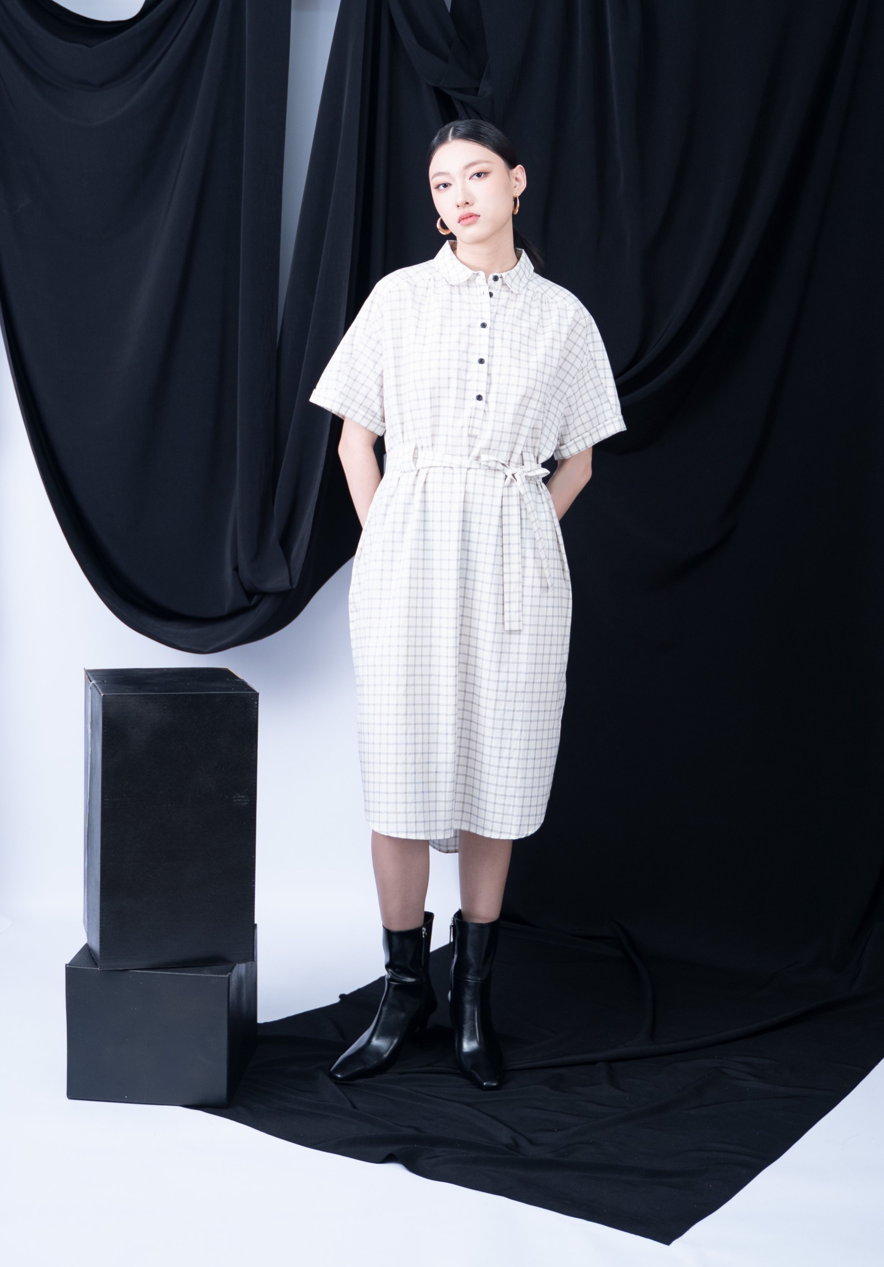 Oslo Checked Dress