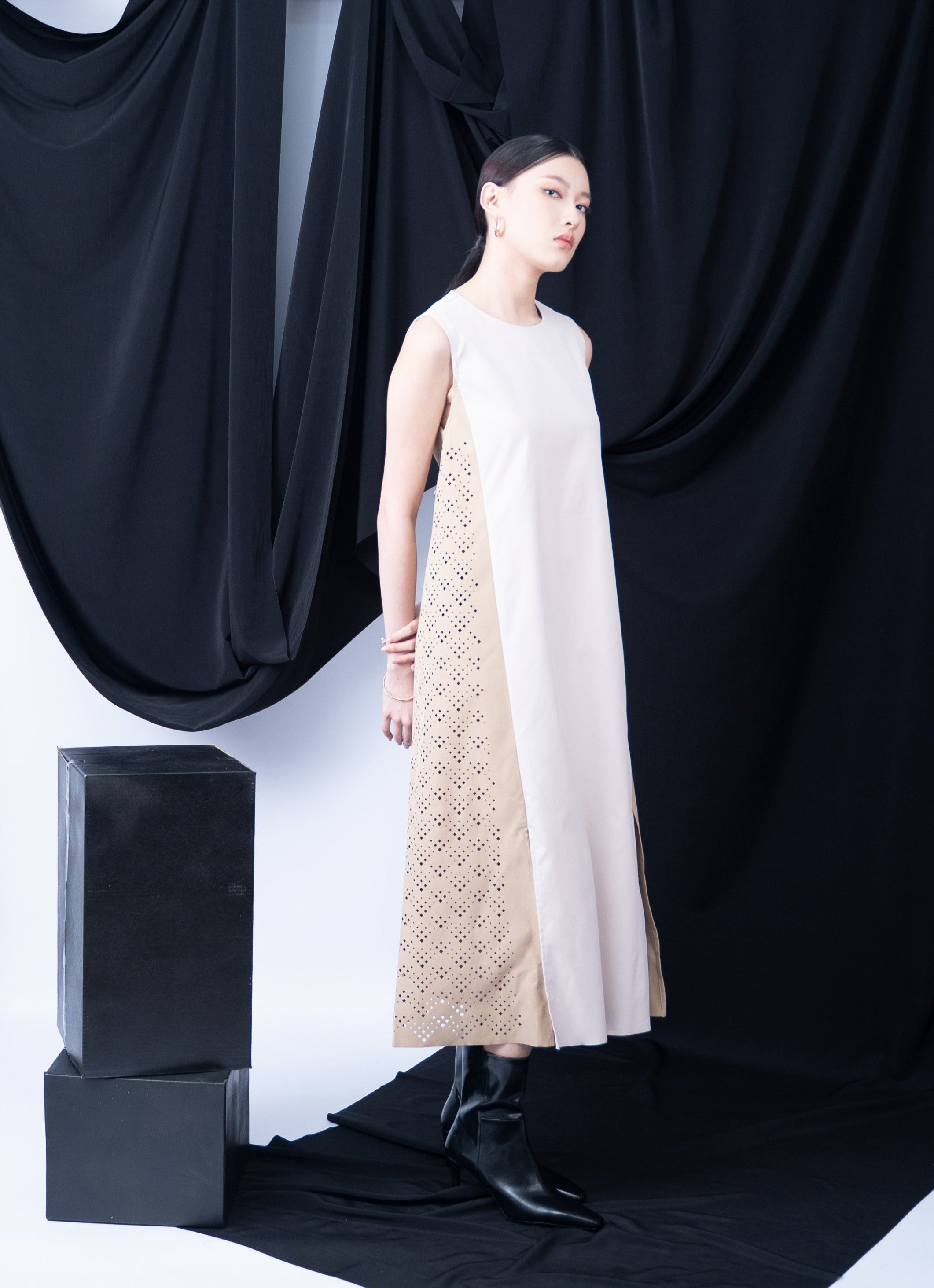 Purdie Laser Cut Maxi Dress