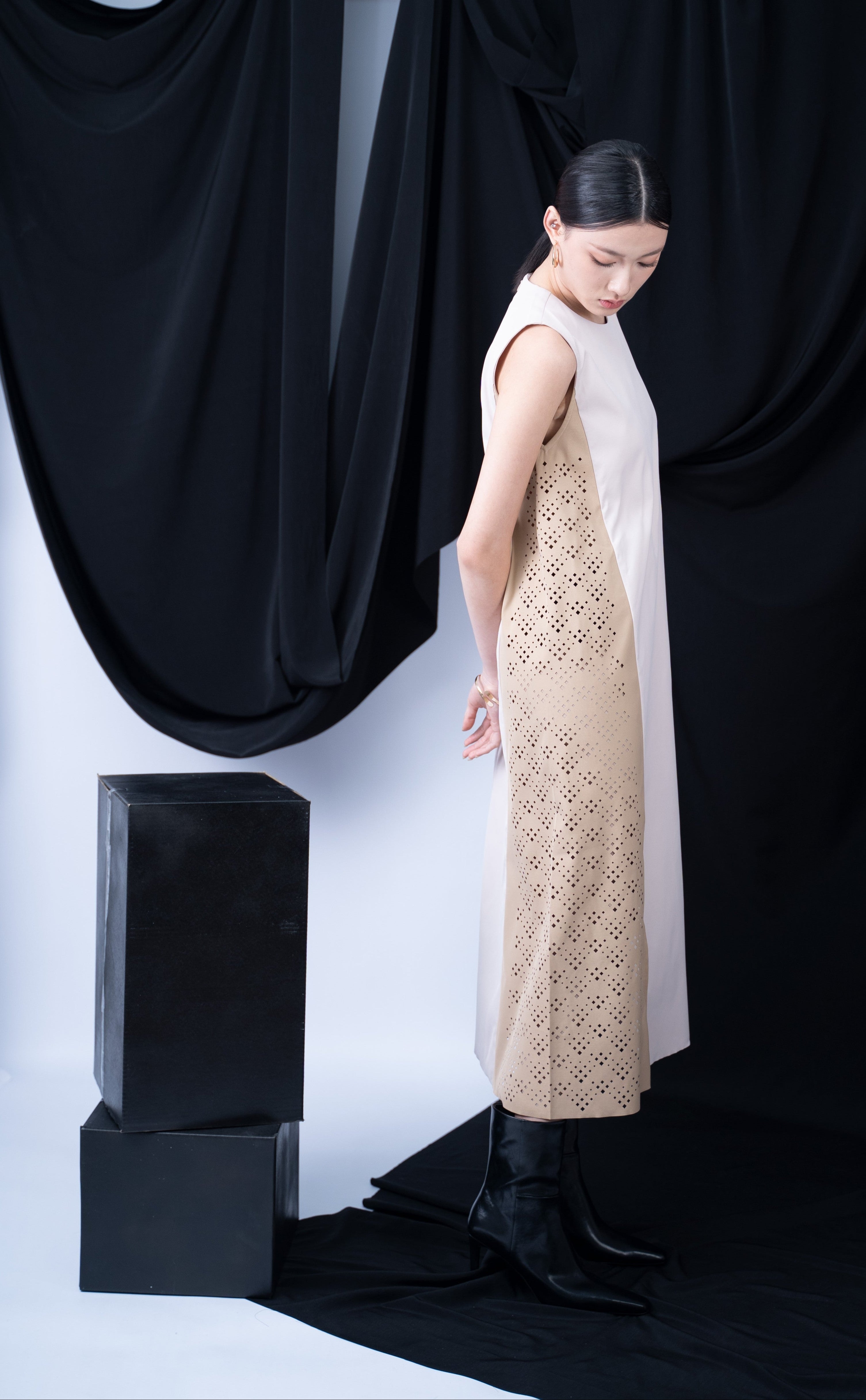 Purdie Laser Cut Maxi Dress
