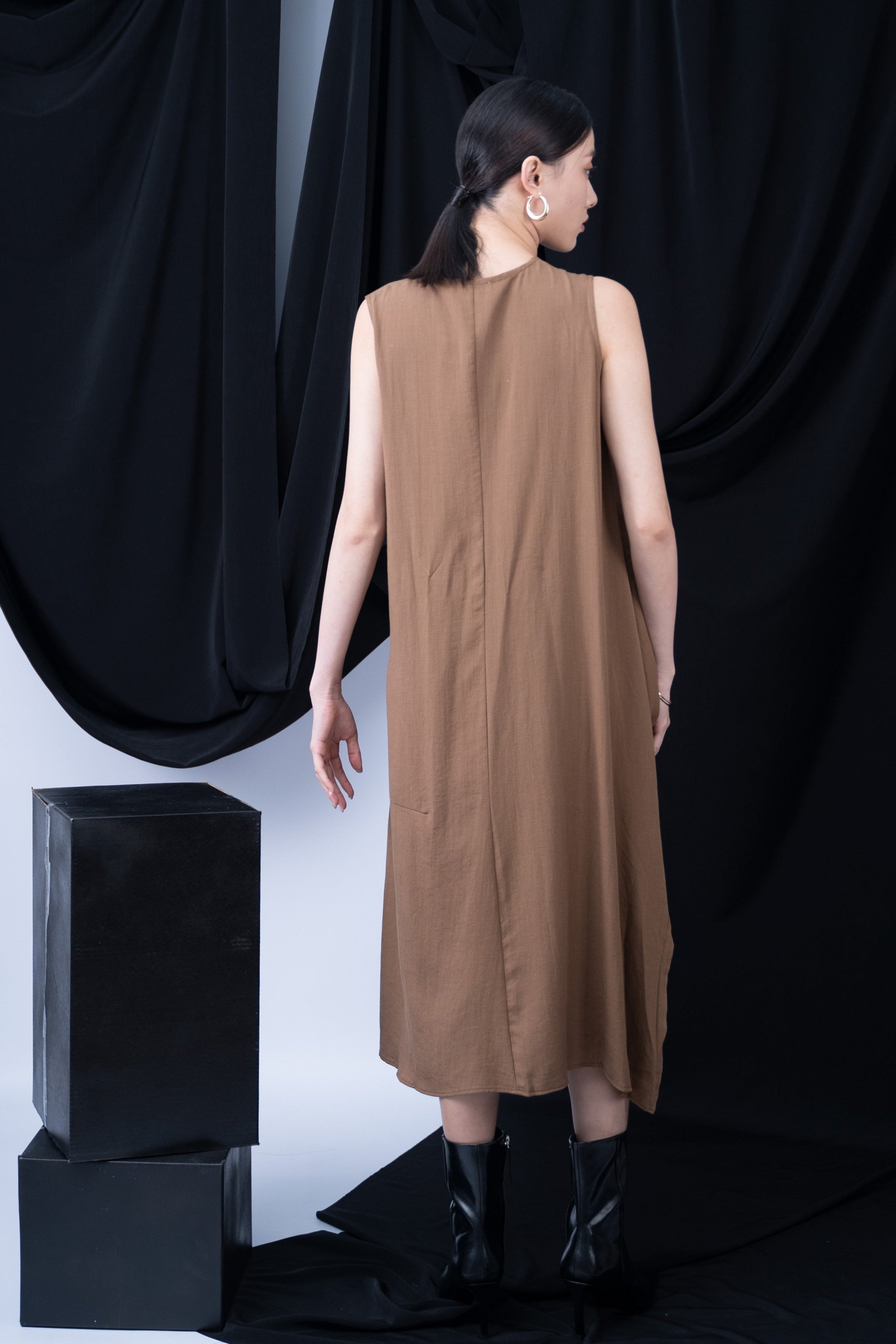 Astrid  Front Tie Flare Dress