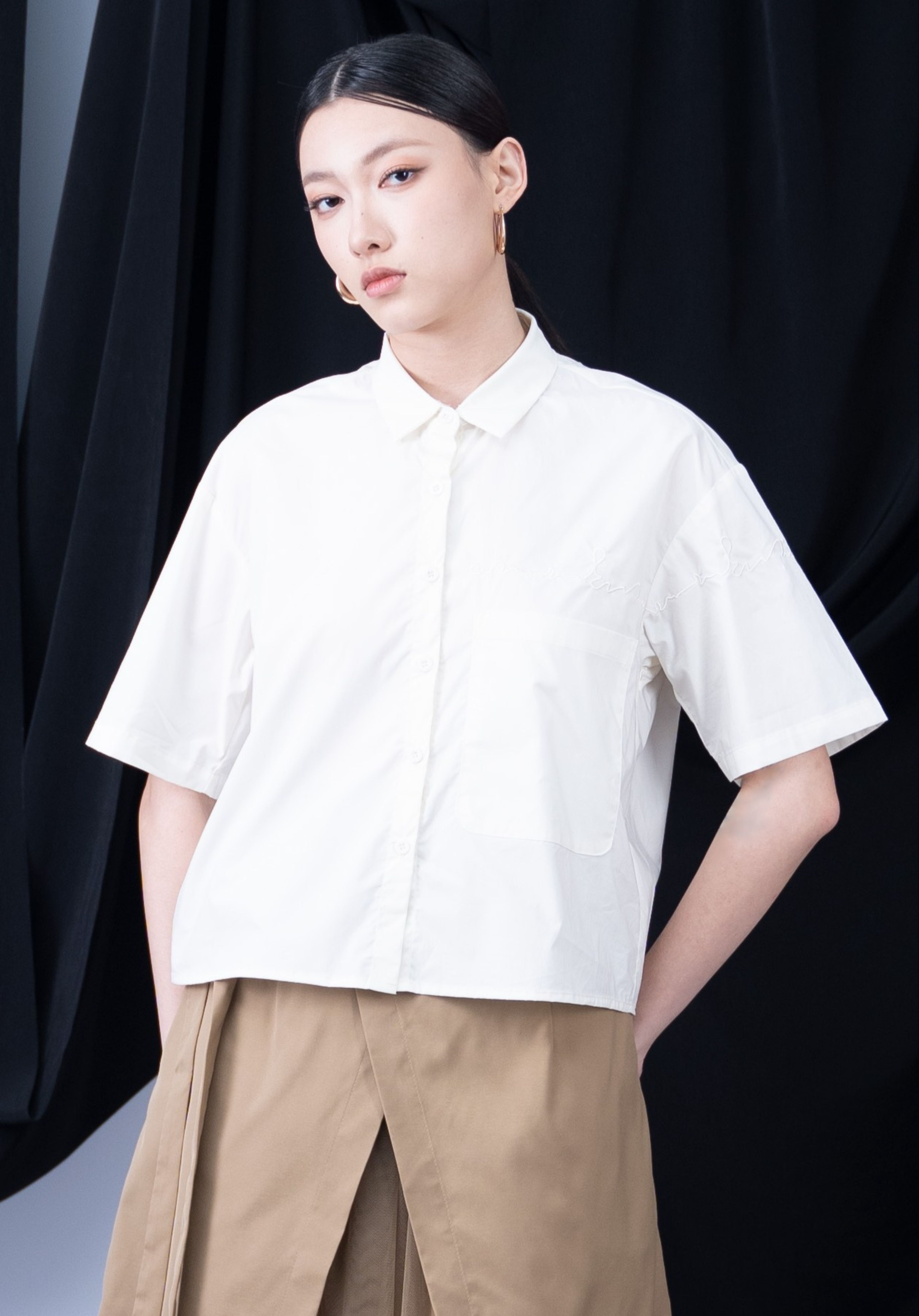 Torin Embroidery Short Sleeve Top