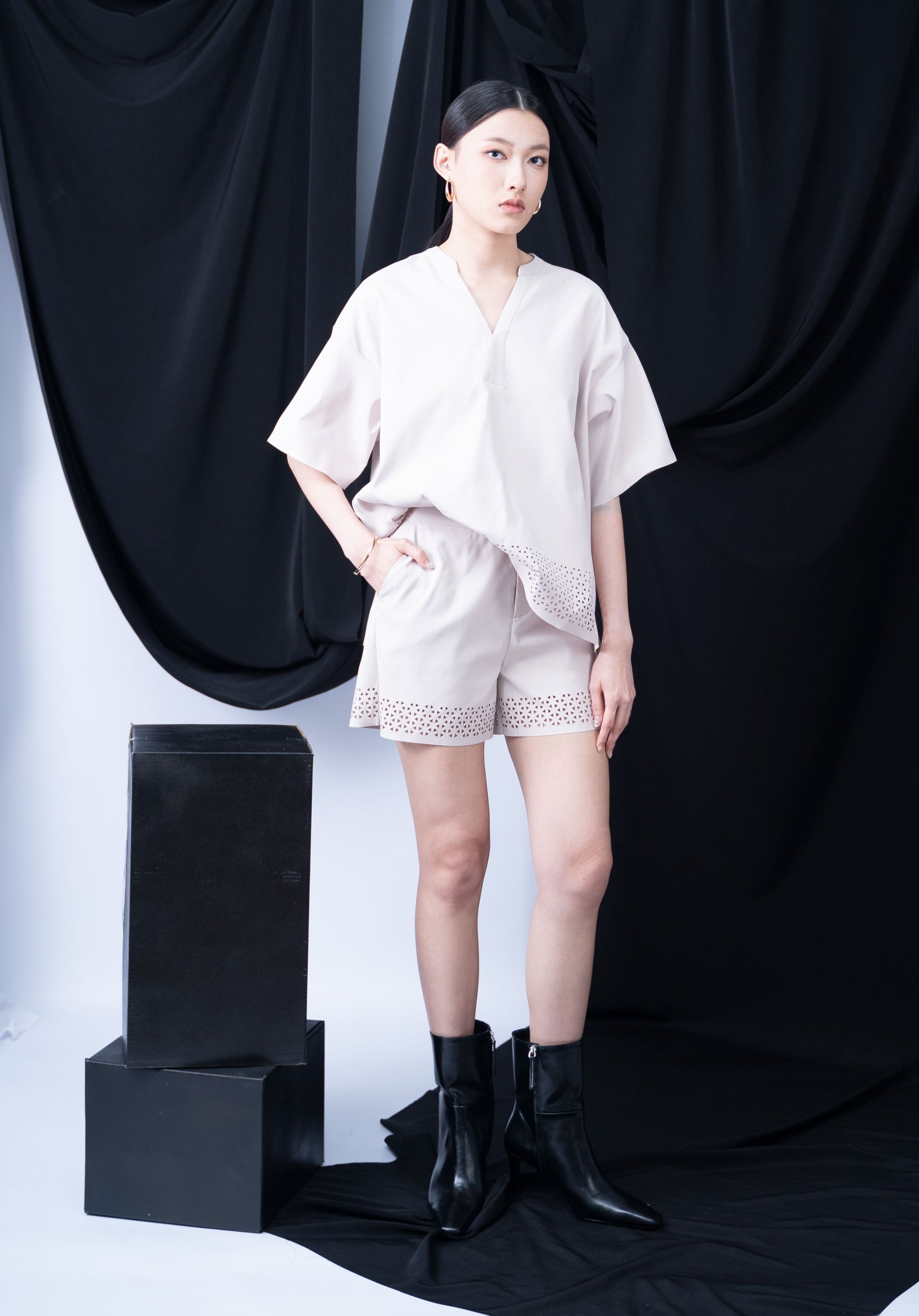 Phenie Laser Cut Short