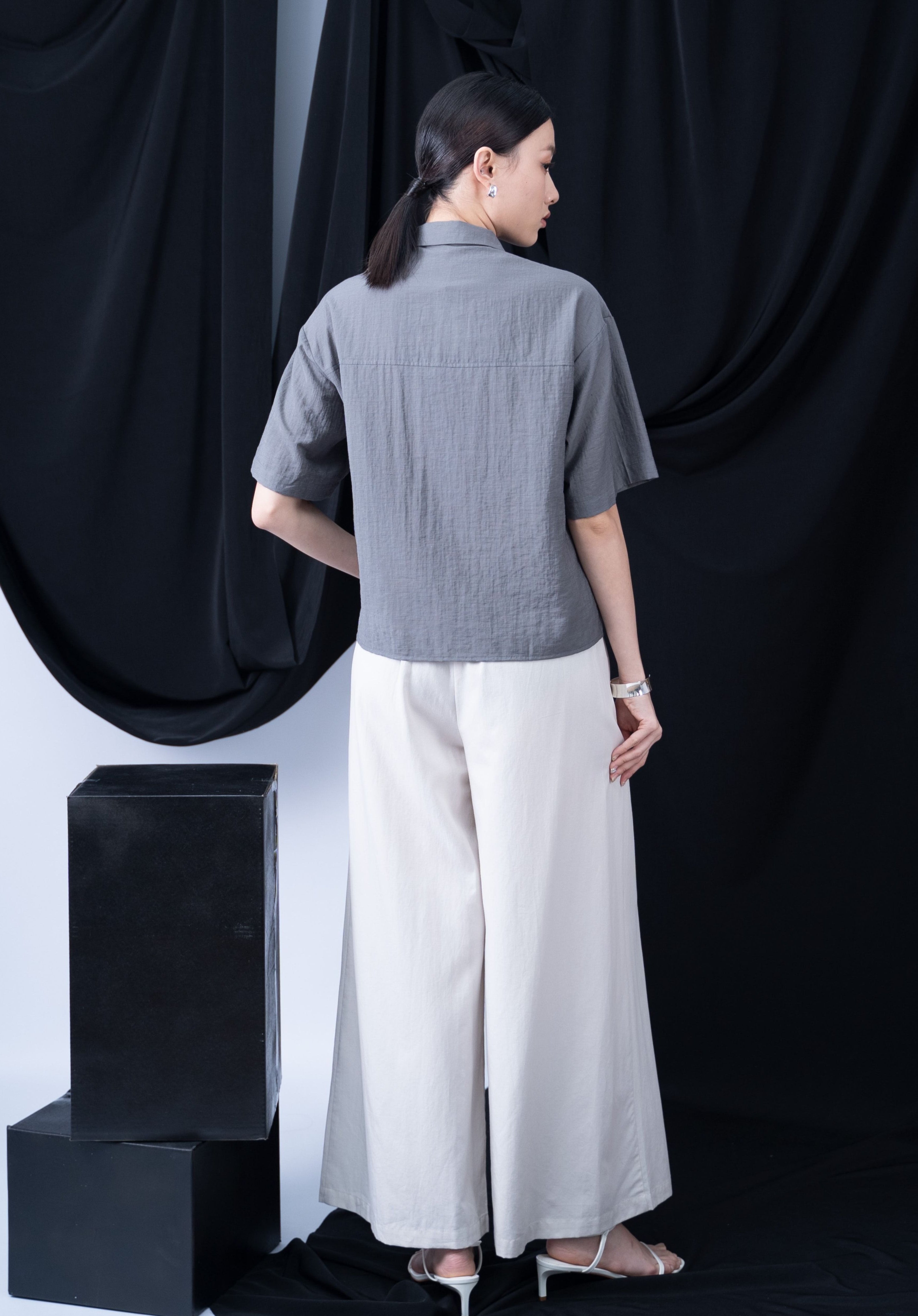 Dovie Stripe Ribbon Top