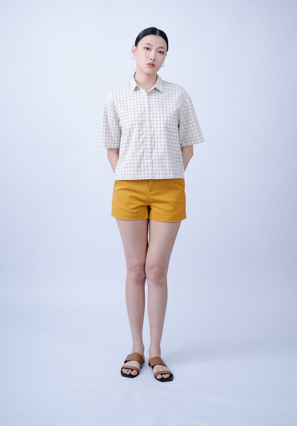 Oswin Checked Top