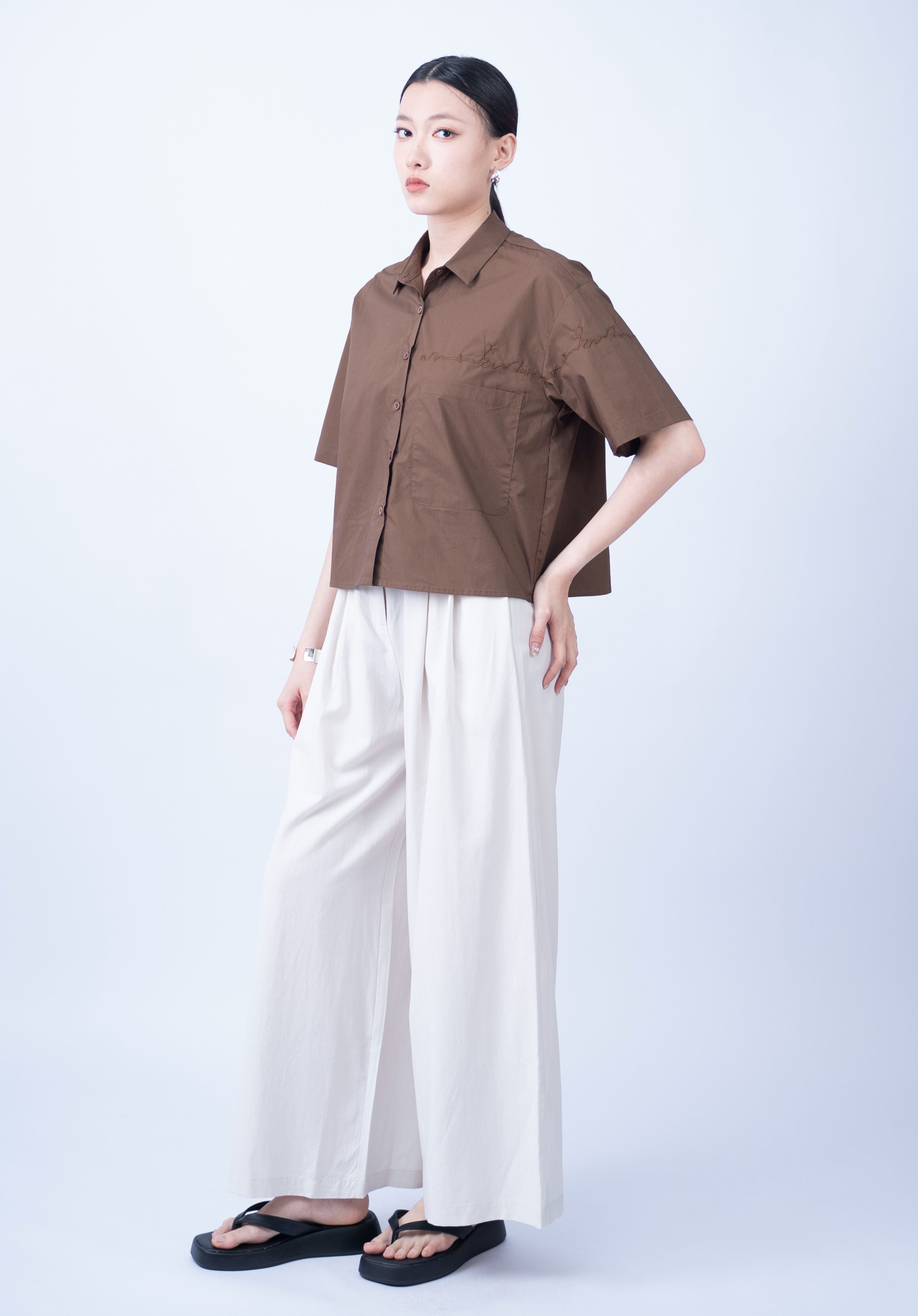 Torin Embroidery Short Sleeve Top
