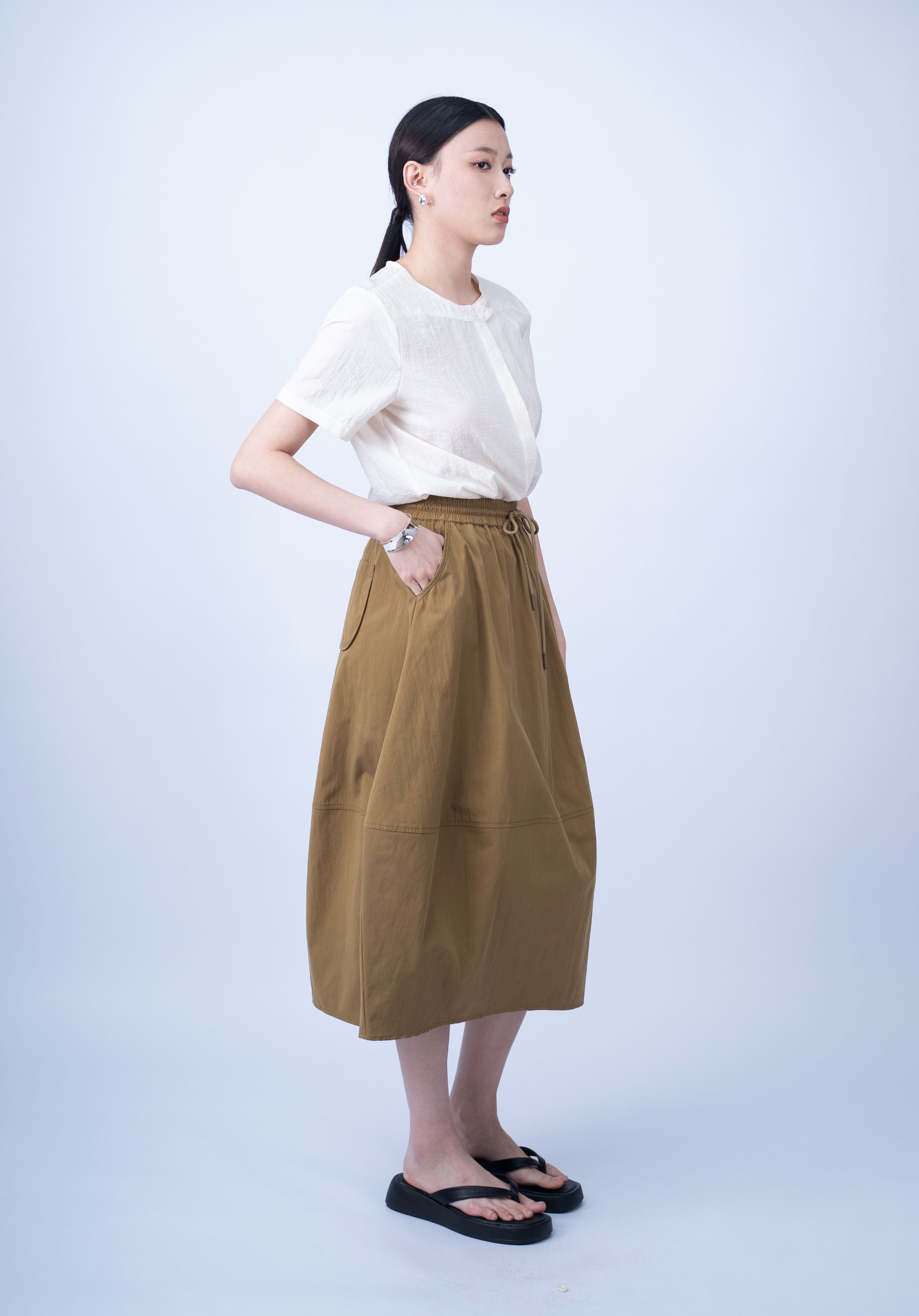 Micah Long Lantern Skirt