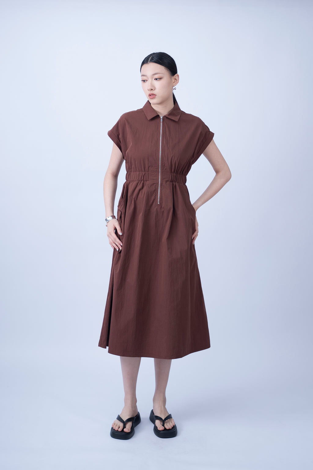 Andresa Ziper Front Dress