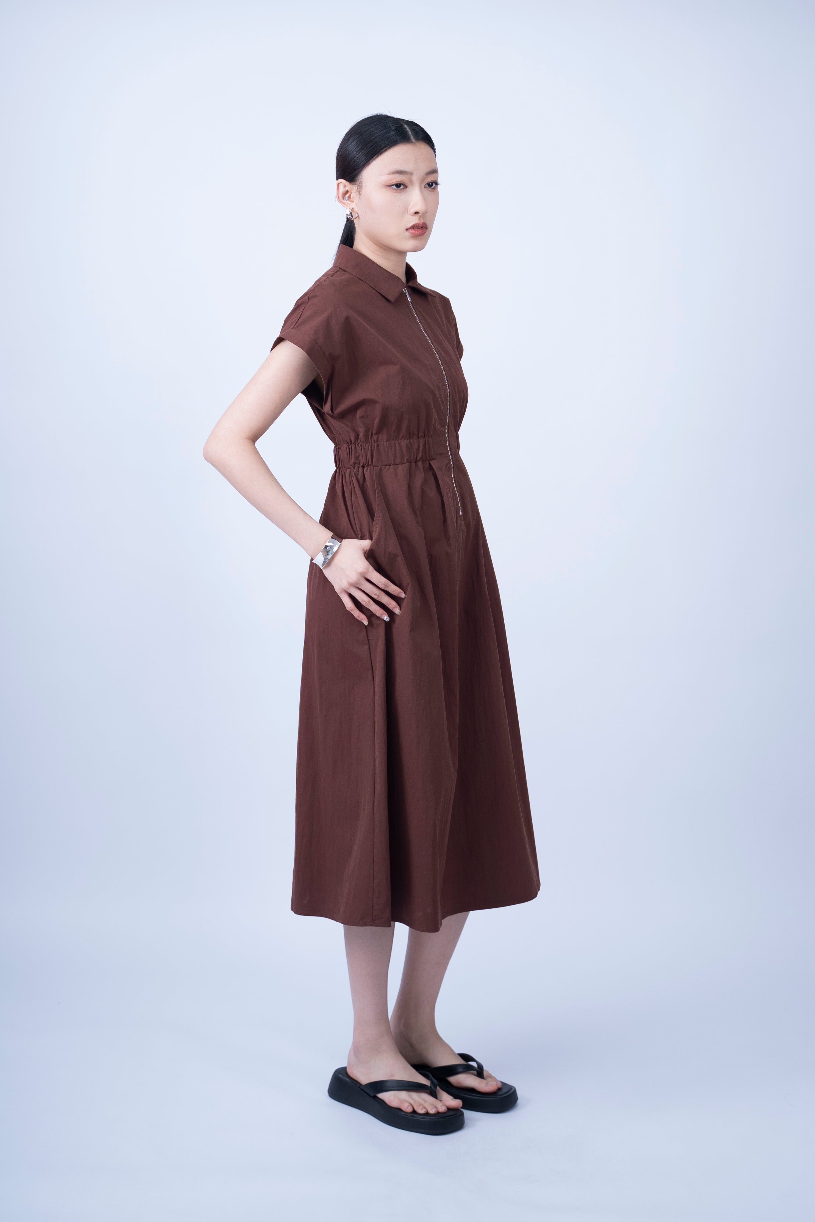Andresa Ziper Front Dress