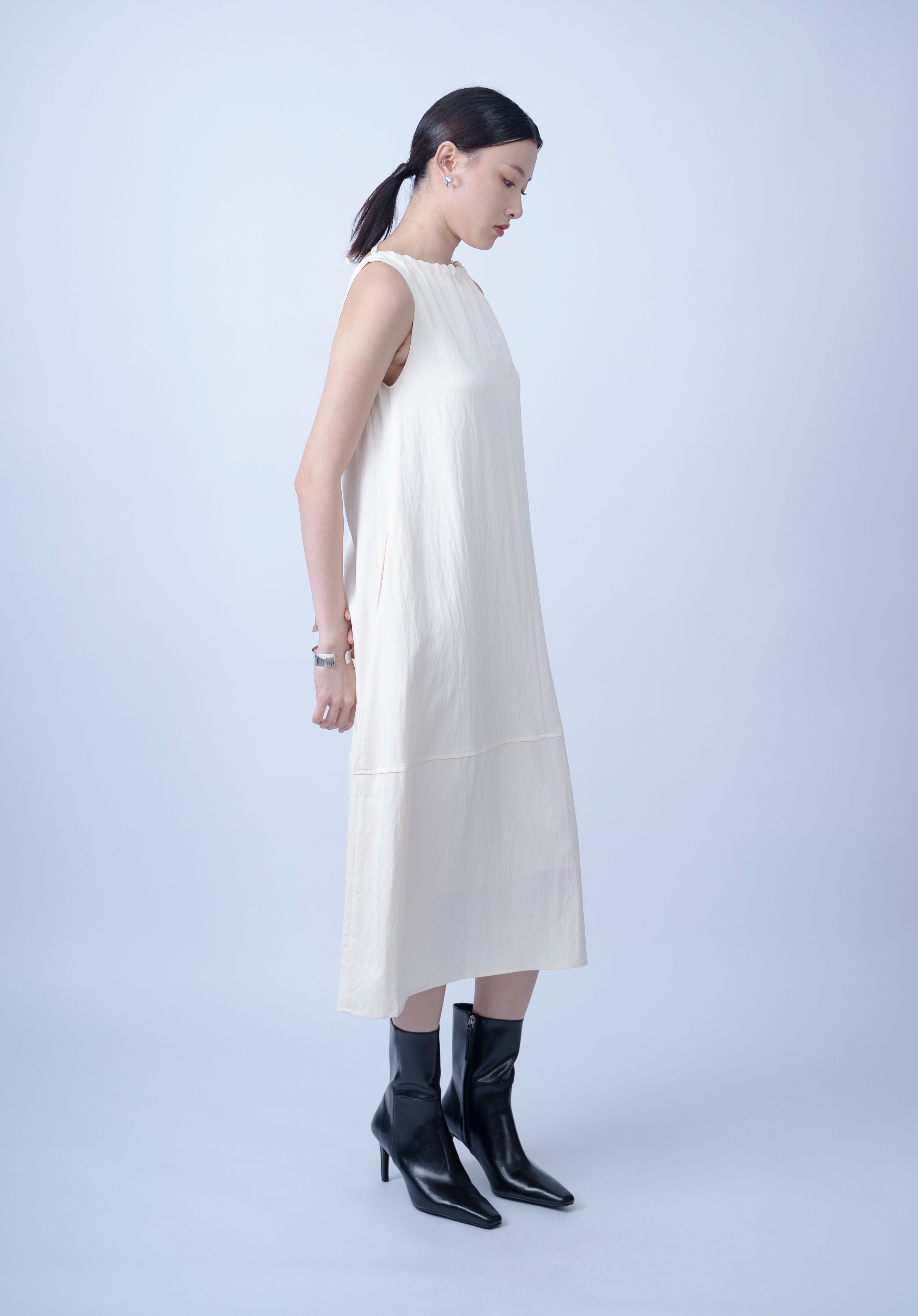 Eyore Tie Black Collar Dress
