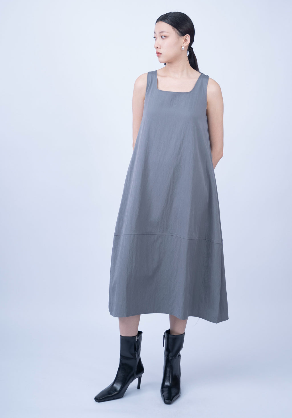 Eyore Tie Black Collar Dress