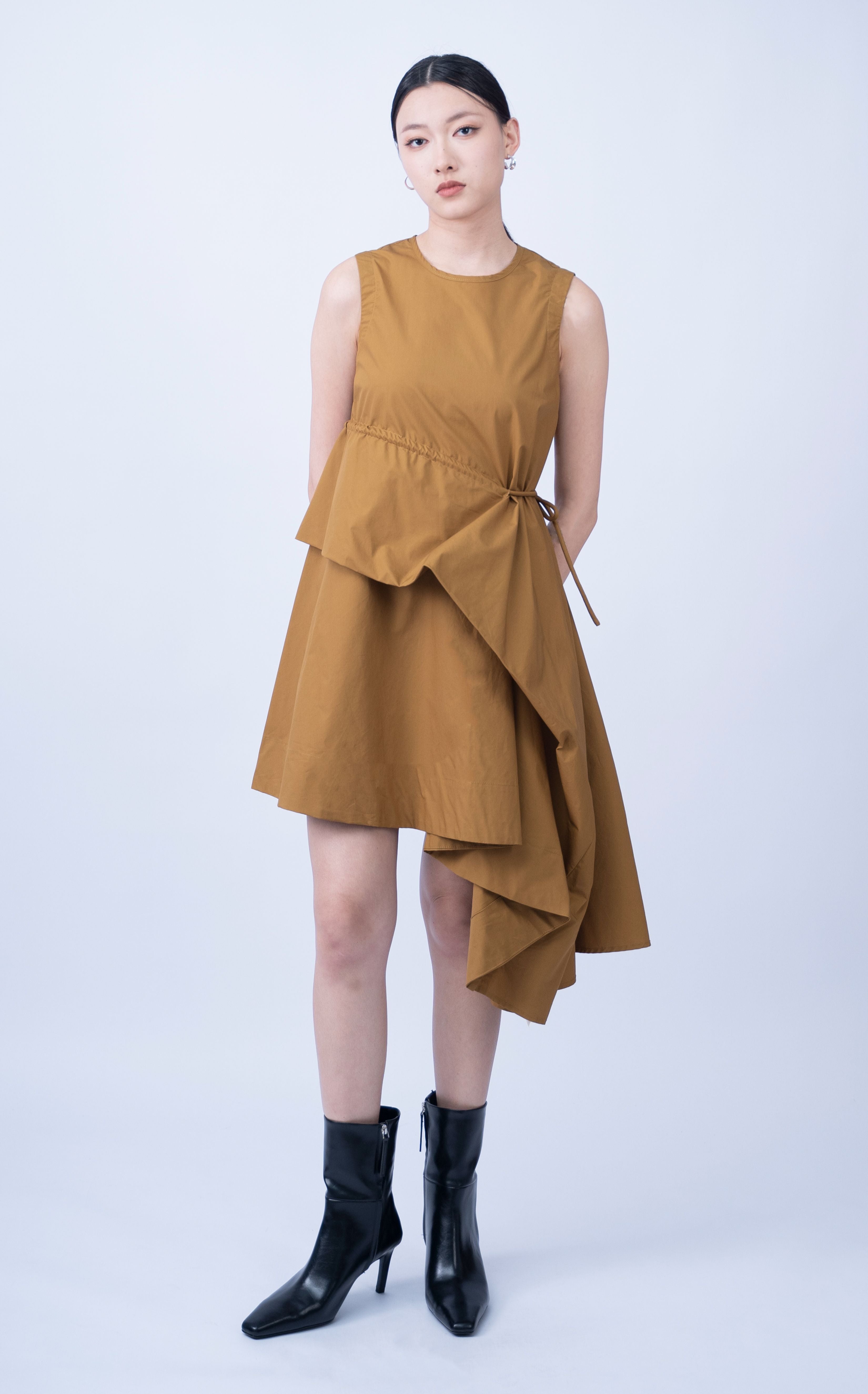 Jobeth Tie Front Cut Dress